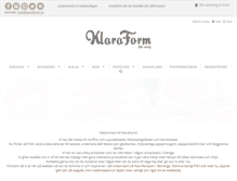 Tablet Screenshot of klaraform.se